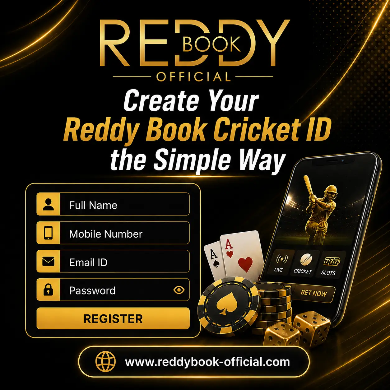 Create Your Reddy Book Cricket ID the Simple Way