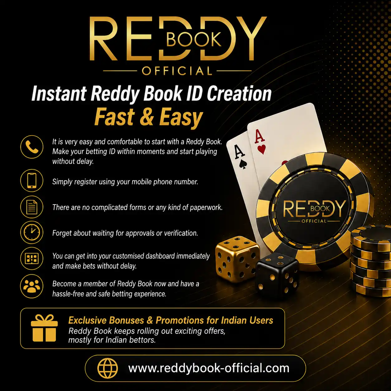 Instant Reddy Book ID Creation