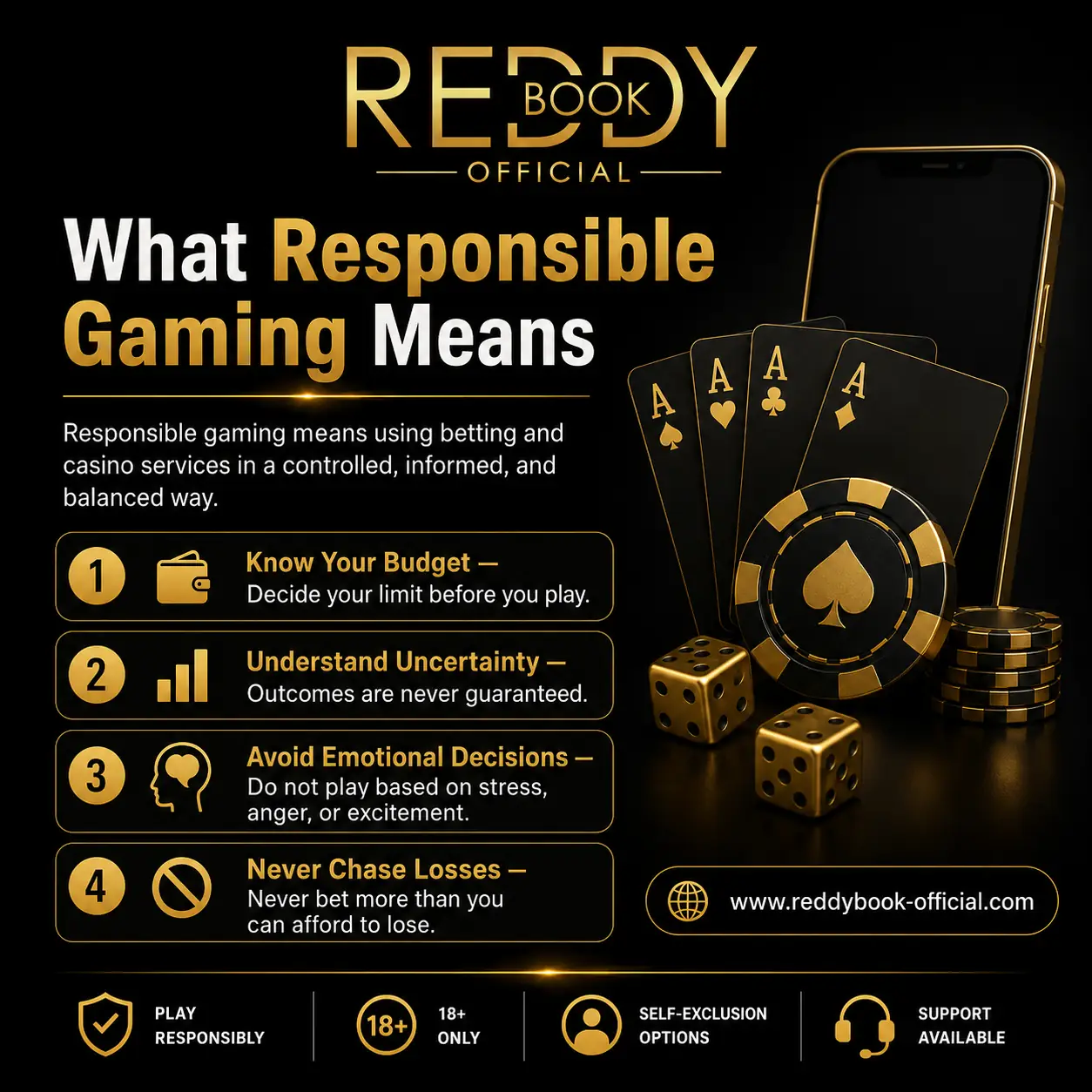 What Responsible Gaming Means — Reddy Book